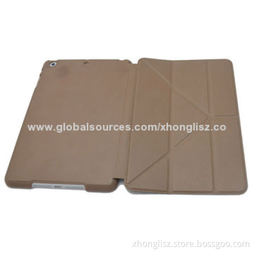 Ultra-slim Smart Cover PU Leather Stand Case for iPad, OEM and ODM Orders Acceptable